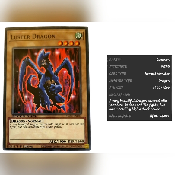 YU-GI-OH LOT OF 6 TAN ~ FAIRY ~ DRAGONS ~ FISH ~ REPTILE (NEW) - Picture 4 of 8